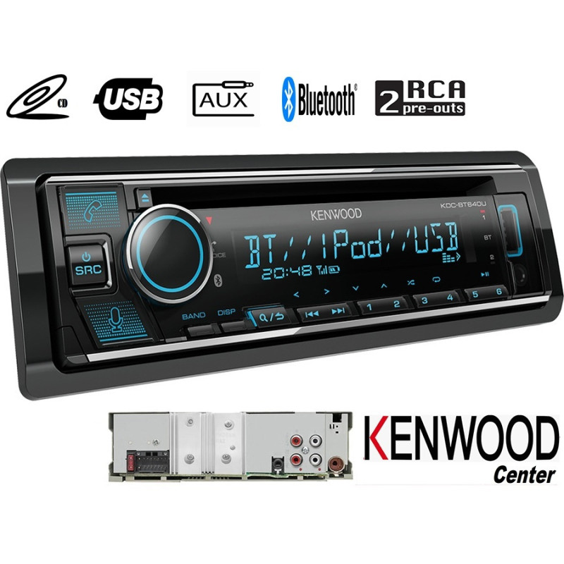 Kenwood KDC-BT665U Ηχοσύστημα Αυτοκινήτου Universal 1DIN (Bluetooth/USB/AUX) με Αποσπώμενη Πρόσοψη