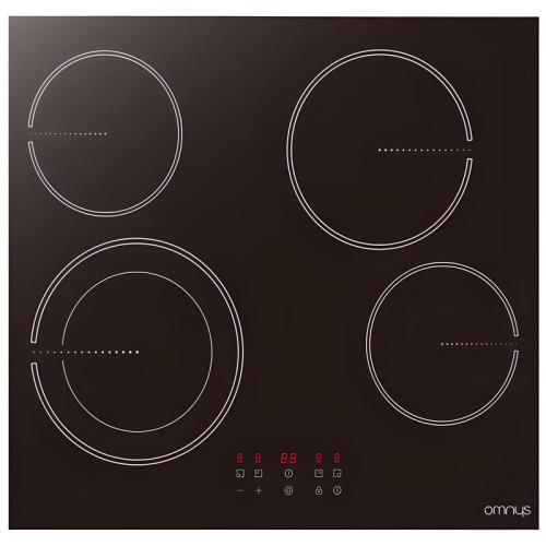 Omnys CH641TFB Κεραμική Εστία Αυτόνομη με Λειτουργία Κλειδώματος 59x52εκ.