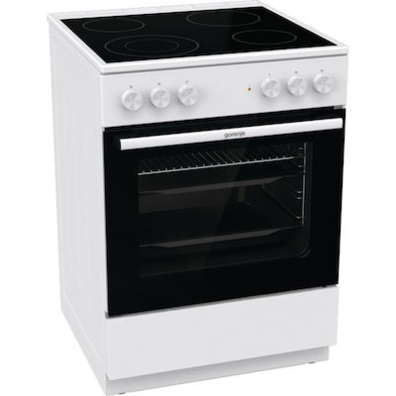 Gorenje GEC6A41WC Κουζίνα 71lt με Κεραμικές Εστίες Π60εκ. Λευκή (034063301). με 4ετή εγγύηση 