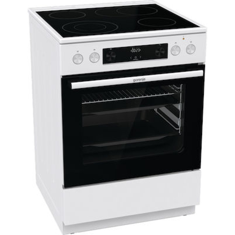 Gorenje GECS6C70WPA Κουζίνα 71lt με Κεραμικές Εστίες Π60εκ. Λευκή (034063501).με 4ετή εγγύηση 