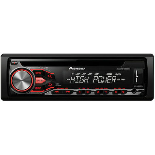 Pioneer DEH-4800FD Ηχοσύστημα Αυτοκινήτου Universal 1DIN (USB/AUX) με Αποσπώμενη Πρόσοψη
