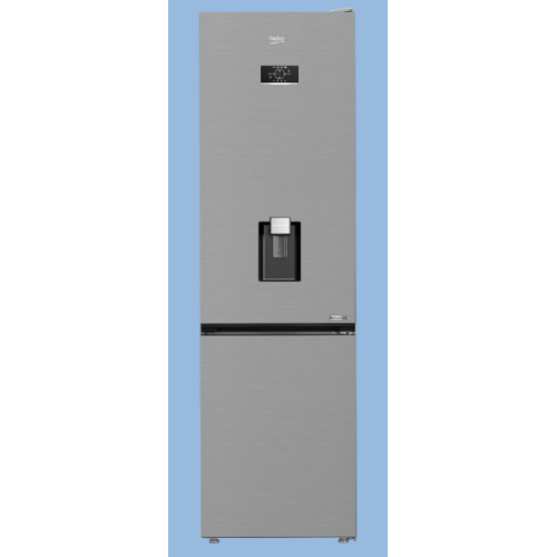 Beko B5RCNA405HDXB Ψυγειοκαταψύκτης 355lt NoFrost με βρυσάκι Υ203.5xΠ59.5xΒ66.3εκ. Γκρι 