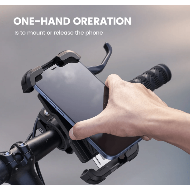 Lamicall BP03 Βάση Κινητού για Τιμόνι με Ενισχυμένο Βραχίωνα Μαύρη - Διάφανη