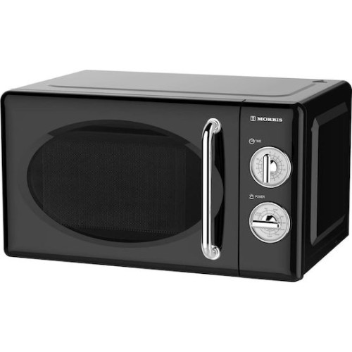 Morris MWRS-20703B Retro Φούρνος Μικροκυμάτων με Grill 20lt Μαύρος