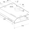 Indesit ISLK 66F LS W Ελεύθερος Απορροφητήρας 60cm Λευκός.