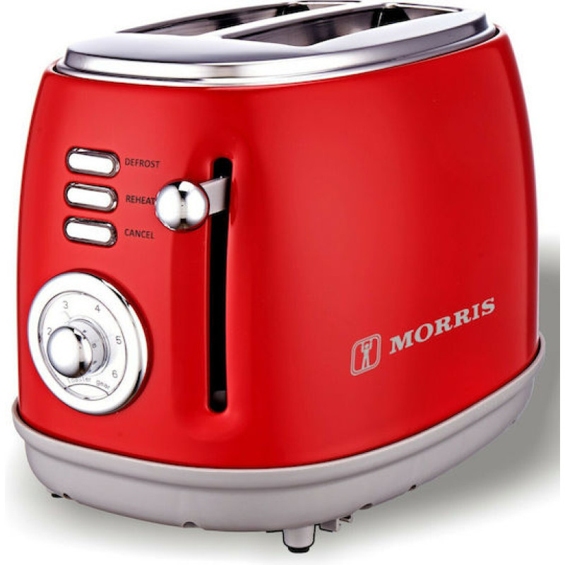 Morris R20816TSR Φρυγανιέρα 850W Κόκκινη