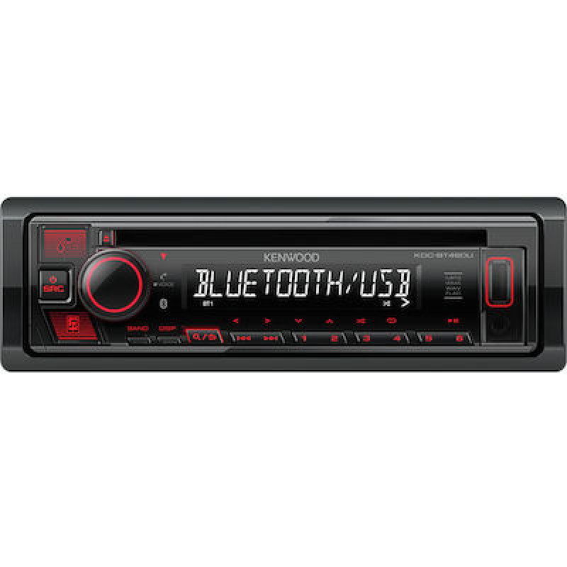 Kenwood KDC-BT460U Ηχοσύστημα Αυτοκινήτου Universal 1DIN (Bluetooth/USB) με Αποσπώμενη Πρόσοψη
