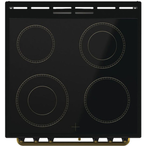 Gorenje GECS6B70CLB Κουζίνα 71lt με Κεραμικές Εστίες Π60εκ. Μαύρη (034064201). με 4ετή εγγύηση 