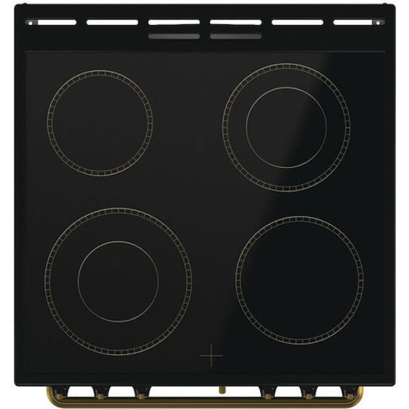 Gorenje GECS6B70CLB Κουζίνα 71lt με Κεραμικές Εστίες Π60εκ. Μαύρη (034064201). με 4ετή εγγύηση 