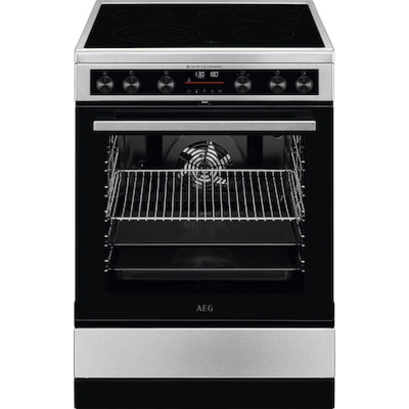 AEG CCB6693APM Κουζίνα 73lt με Κεραμικές Εστίες Π59.6εκ. Inox 