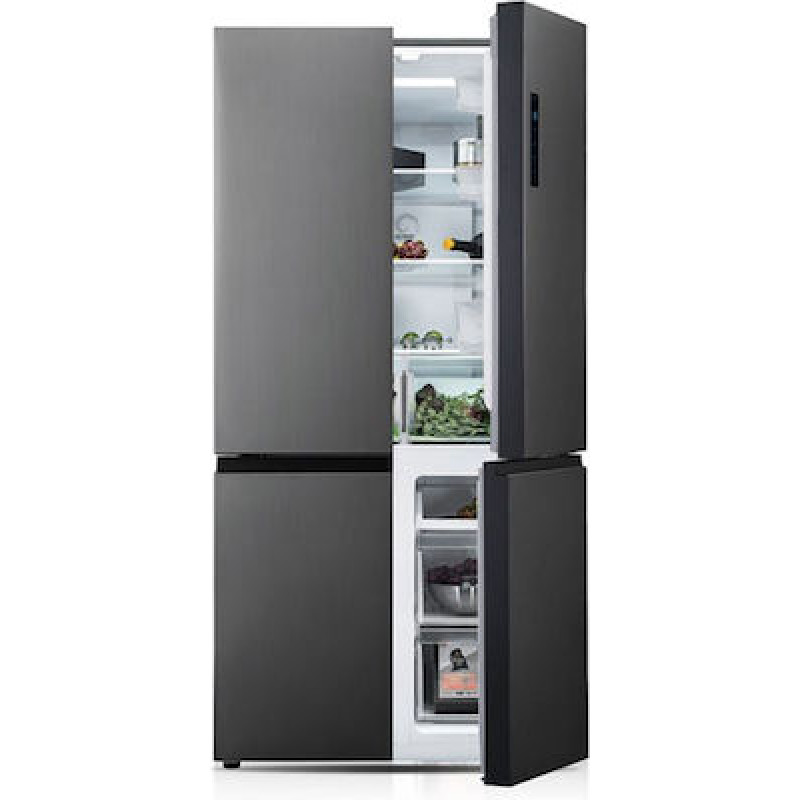 Davoline D4SS 608D IX Ψυγείο Ντουλάπα 600lt Full No Frost Υ190.5xΠ91xΒ69cm Inox