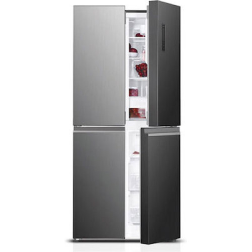 Davoline D4SS 421D IX Ψυγείο Ντουλάπα 421lt Full No Frost Υ180xΠ79.5xΒ70cm Inox
