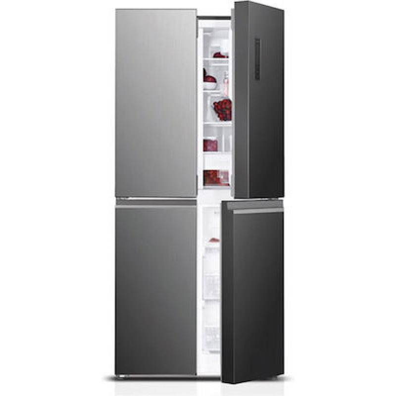 Davoline D4SS 421D IX Ψυγείο Ντουλάπα 421lt Full No Frost Υ180xΠ79.5xΒ70cm Inox