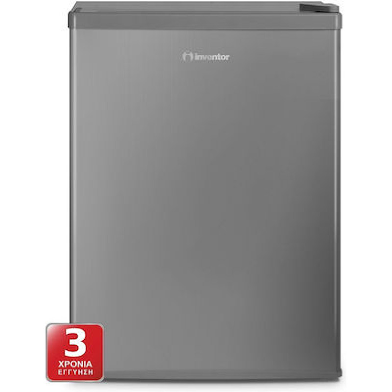 Inventor MP630SE Μονόπορτο Ψυγείο 65lt Υ63xΠ44.5xΒ51cm Inox + εγγύηση 3 χρόνια στην συσκευή