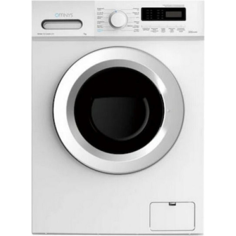 Omnys WNM-7014AIN Πλυντήριο Ρούχων 7kg, 1400 στροφές με Ατμό, Α ενεργειακή κλάση  Λευκό + 5 χρόνια Εγγύηση
