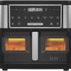 Izzy IZ-8225 Air Fryer με Διπλό Αποσπώμενο Κάδο 10lt Ασημί 