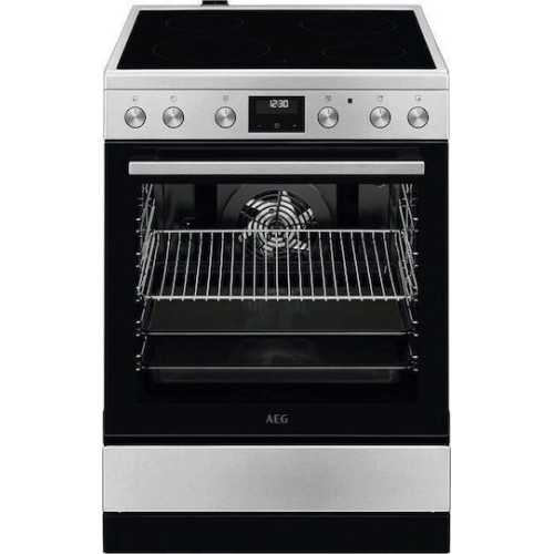 AEG CCB6441NBM 5000 SurroundCook Κουζίνα 73lt με Κεραμικές Εστίες Π60cm Inox