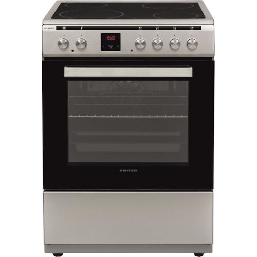 United UFV-68289TP Κουζίνα 69lt με Κεραμικές Εστίες Π60cm Inox 