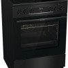 Gorenje GEC6C40BG Κουζίνα 71lt με Κεραμικές Εστίες Π60cm Μαύρη με 4ετή εγγύηση 