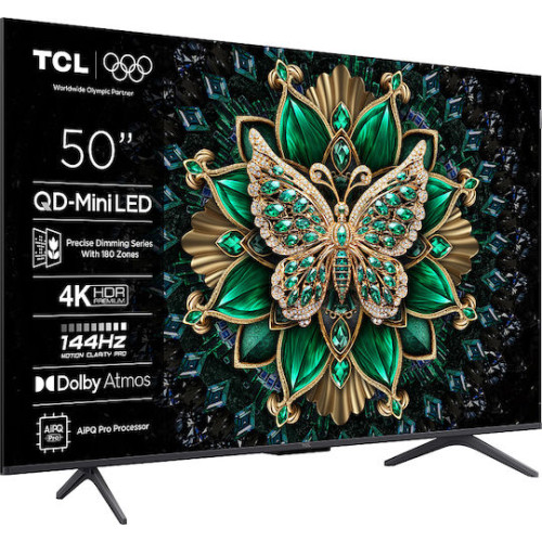 TCL 50C6K Smart Τηλεόραση 50" 4K UHD Mini LED HDR (2025)