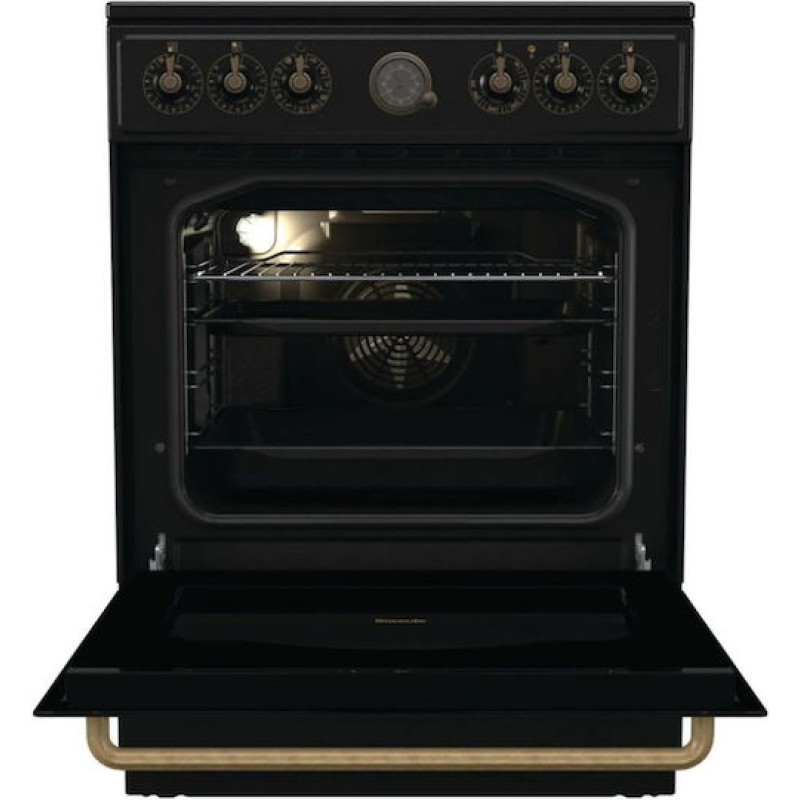 Gorenje GECS6B70CLB Κουζίνα 71lt με Κεραμικές Εστίες Π60εκ. Μαύρη (034064201). με 4ετή εγγύηση 