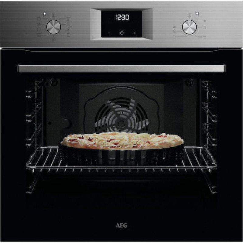 AEG ΣΕΤ OA5AB21SM & HK624000XB Φούρνος άνω Πάγκου 72lt με Κεραμικές Εστίες Π56εκ. Μαύρος