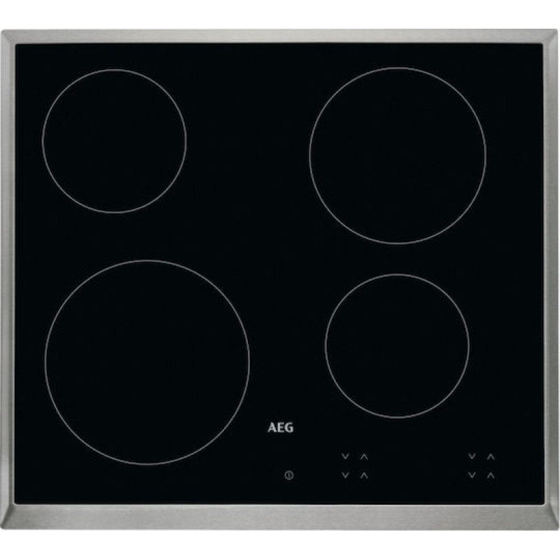 AEG ΣΕΤ OA5AB21SM & HK624000XB Φούρνος άνω Πάγκου 72lt με Κεραμικές Εστίες Π56εκ. Μαύρος