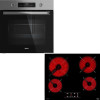 Teka Set HSB 6360 SS + TBC 64010 Πολυλειτουργικός Φούρνος 71lt & Κεραμική Εστία Αυτόνομη Μαύρη