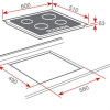 Teka Set HSB 6360 SS + TBC 64010 Πολυλειτουργικός Φούρνος 71lt & Κεραμική Εστία Αυτόνομη Μαύρη