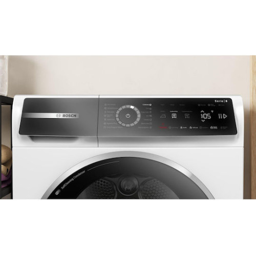 Bosch WQB246CNBY Στεγνωτήριο Ρούχων 9kg, με Αντλία θερμότητας & Wifi, B, Λευκό