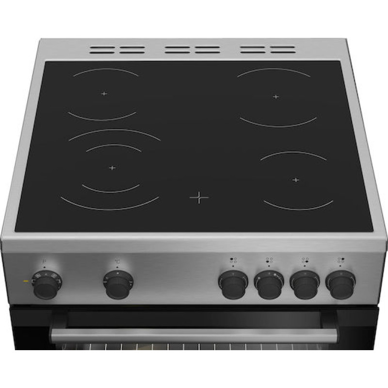 Beko FBM6701X Κουζίνα 66lt με Κεραμικές Εστίες Π60εκ. Inox