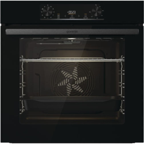 Gorenje BOS6735E06BG + ECT641BX Φούρνος άνω Πάγκου 77lt με Κεραμικές Εστίες Π59.5εκ. Μαύρος (ΕΚΘΕΣΙΑΚΟ)