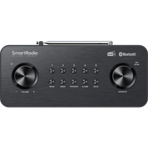 Kenwood CR-ST100S Επιτραπέζιο Ραδιόφωνο Ρεύματος DAB+ με Bluetooth και USB Μαύρο