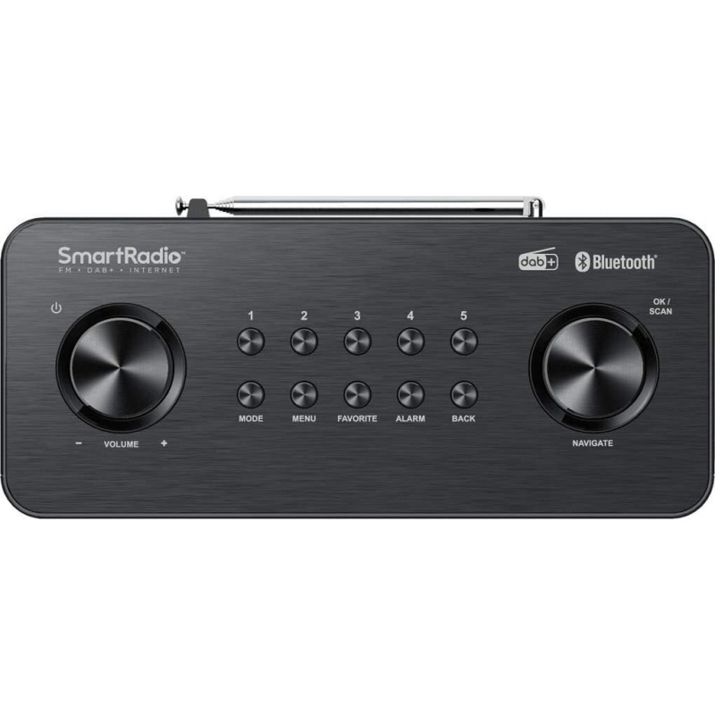 Kenwood CR-ST100S Επιτραπέζιο Ραδιόφωνο Ρεύματος DAB+ με Bluetooth και USB Μαύρο
