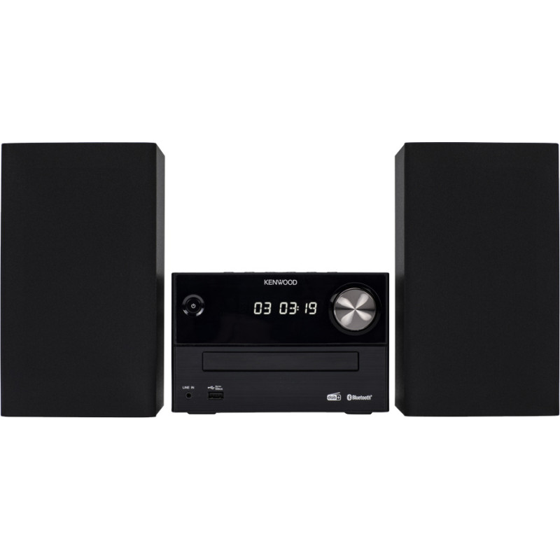 Kenwood Ηχοσύστημα 2.0 M-420DAB 14W με CD Player και Bluetooth Μαύρο