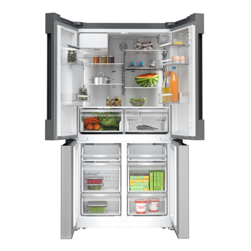 Bosch KFD96APEA Ψυγείο Ντουλάπα NoFrost Υ183xΠ90.5xΒ73.1εκ. Inox με Home Connect