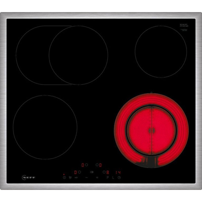 Neff  T16SDF9L0 Αυτόνομη κεραμική εστία με Touch Control 60 cm, Μαύρο