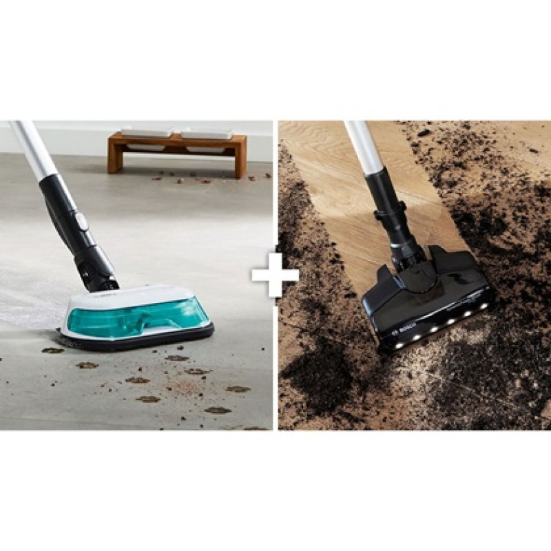 Bosch BCS71HYG1 Unlimited 7 ProHygienic Aqua Επαναφορτιζόμενη Σκούπα Stick & Χειρός 18V Λευκή