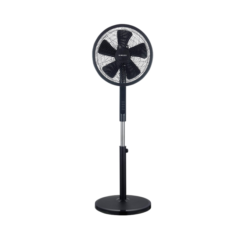 Singer 7020/01BL  Ανεμιστήρας Ορθοστάτης 55W Διαμέτρου 40cm με Τηλεχειριστήριο