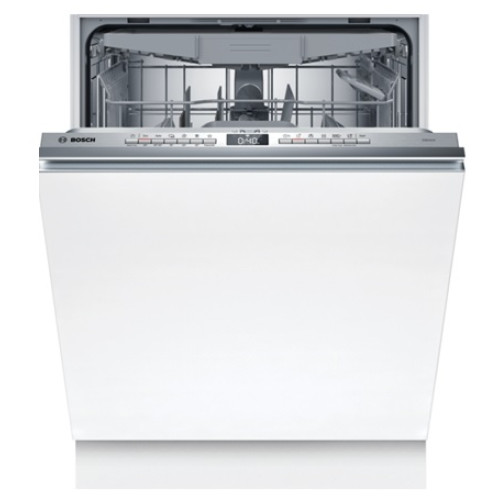  Bosch SMV4EVX04E ,πλυντήριο πιάτων πλήρους εντοιχισμού με εμφανή μετόπη, 60 cm με Home Connect και Πρόβλεψη κατανάλωσης.Brushed steel