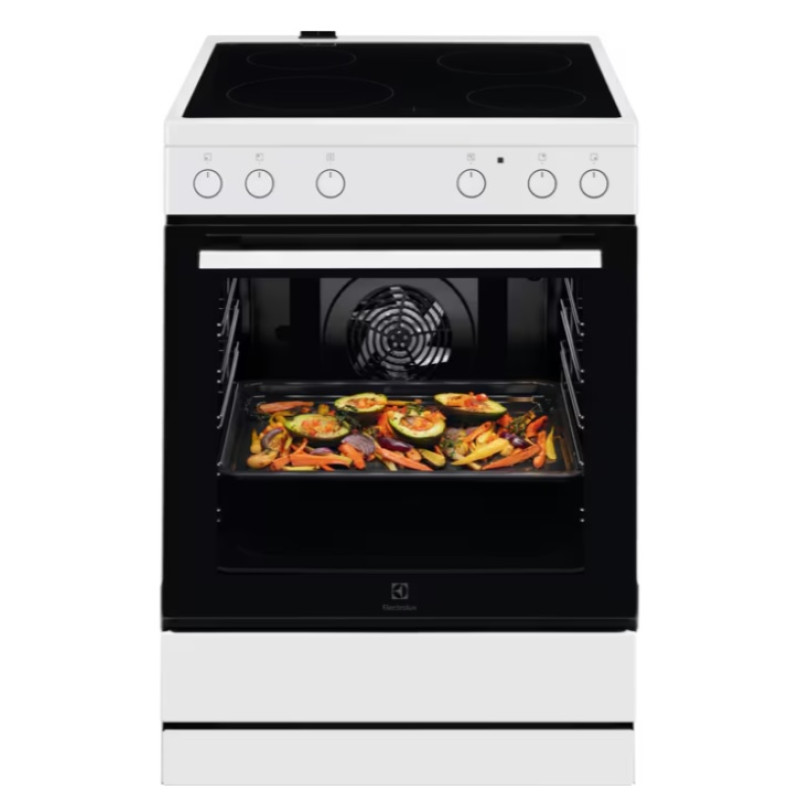 Electrolux LKR62000BW Κουζίνα 73lt με Κεραμικές Εστίες Π60cm ΅White
