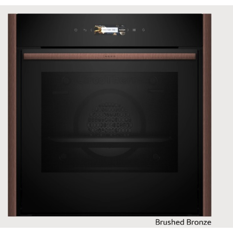  NEFF NOV60E6B2  (B59CR3AY0+Z9060BY0) Slide & Hide εντοιχιζόμενος  φούρνος 60cm της, με ανταλλάξιμα διακοσμητικά στοιχεία (YourNEFF) Brushed Bronze