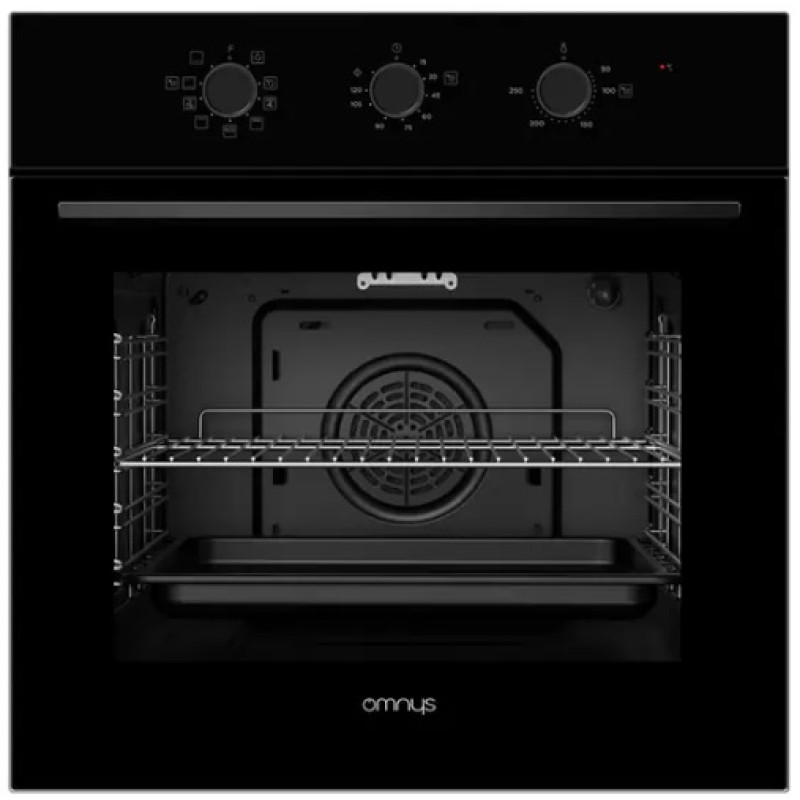 OMNYS OV7009MRBL 70 Lt Μαύρο Εντοιχιζόμενος Φούρνος Άνω Πάγκου