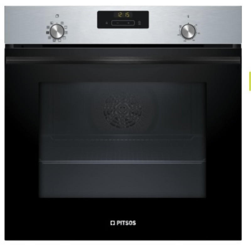 Pitsos PH22S40X3 Φούρνος άνω Πάγκου 71lt χωρίς Εστίες Π59.4εκ. Inox  με λειτουργία επιπρόσθετου ατμού ThermoFlow Steam