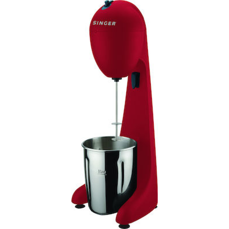 Singer DM-100W-RED Φραπεδιέρα Επιτραπέζια 100W με 2 Ταχύτητες Κόκκινη