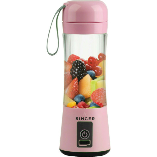 Singer PB 138PK Επαναφορτιζόμενο Φορητό Μπλέντερ 100W Ροζ