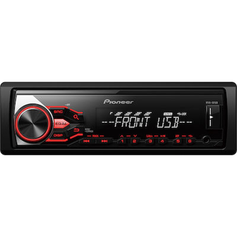 Pioneer MVH-181UB Ηχοσύστημα Αυτοκινήτου Universal 1DIN (USB/AUX) με Αποσπώμενη Πρόσοψη