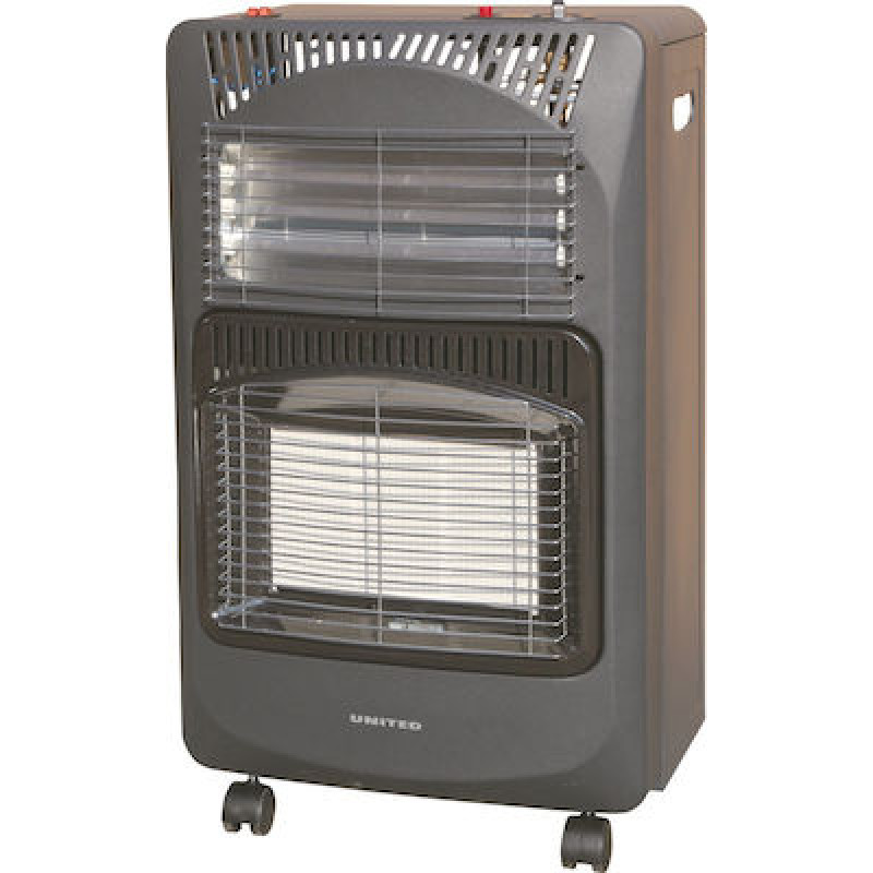 United UHG-875 Κεραμική Σόμπα Υγραερίου 4200W Μαύρη 42x35.5x73cm