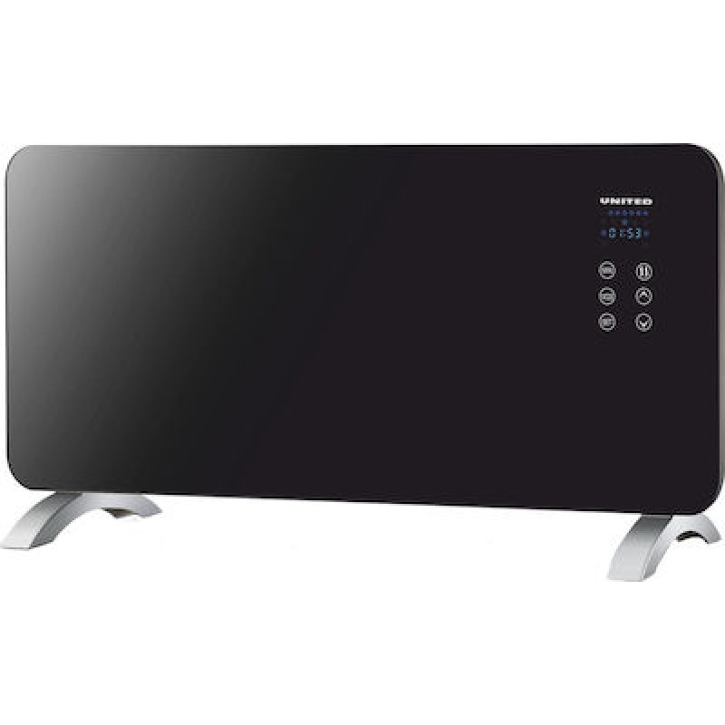 United UHP-797 Θερμοπομπός Δαπέδου 2000W Mica με Ηλεκτρονικό Θερμοστάτη 92x43cm