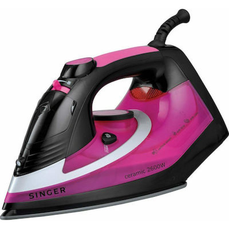 Singer STI-1740-CRBF Σίδερο Ατμού 2600W με Κεραμική Πλάκα και Συνεχόμενη Παροχή 35gr/min